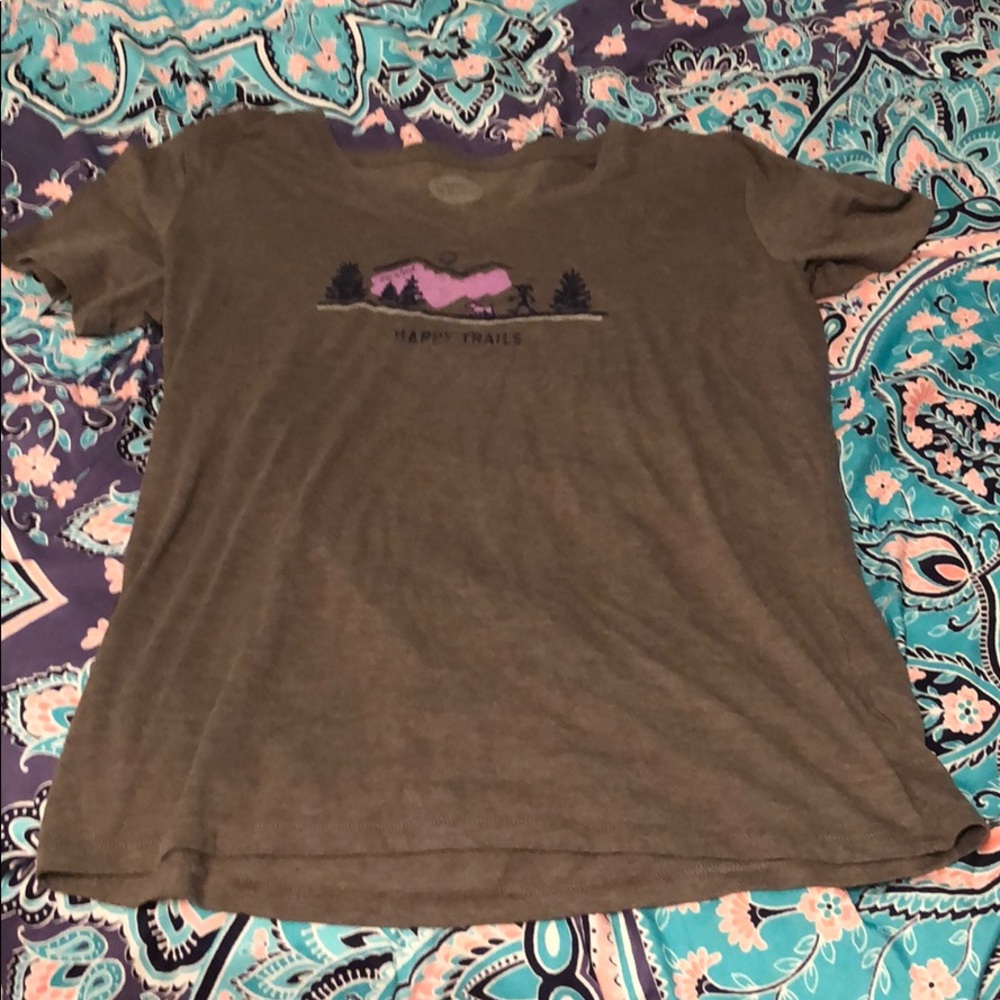 Life is good v-neck tee